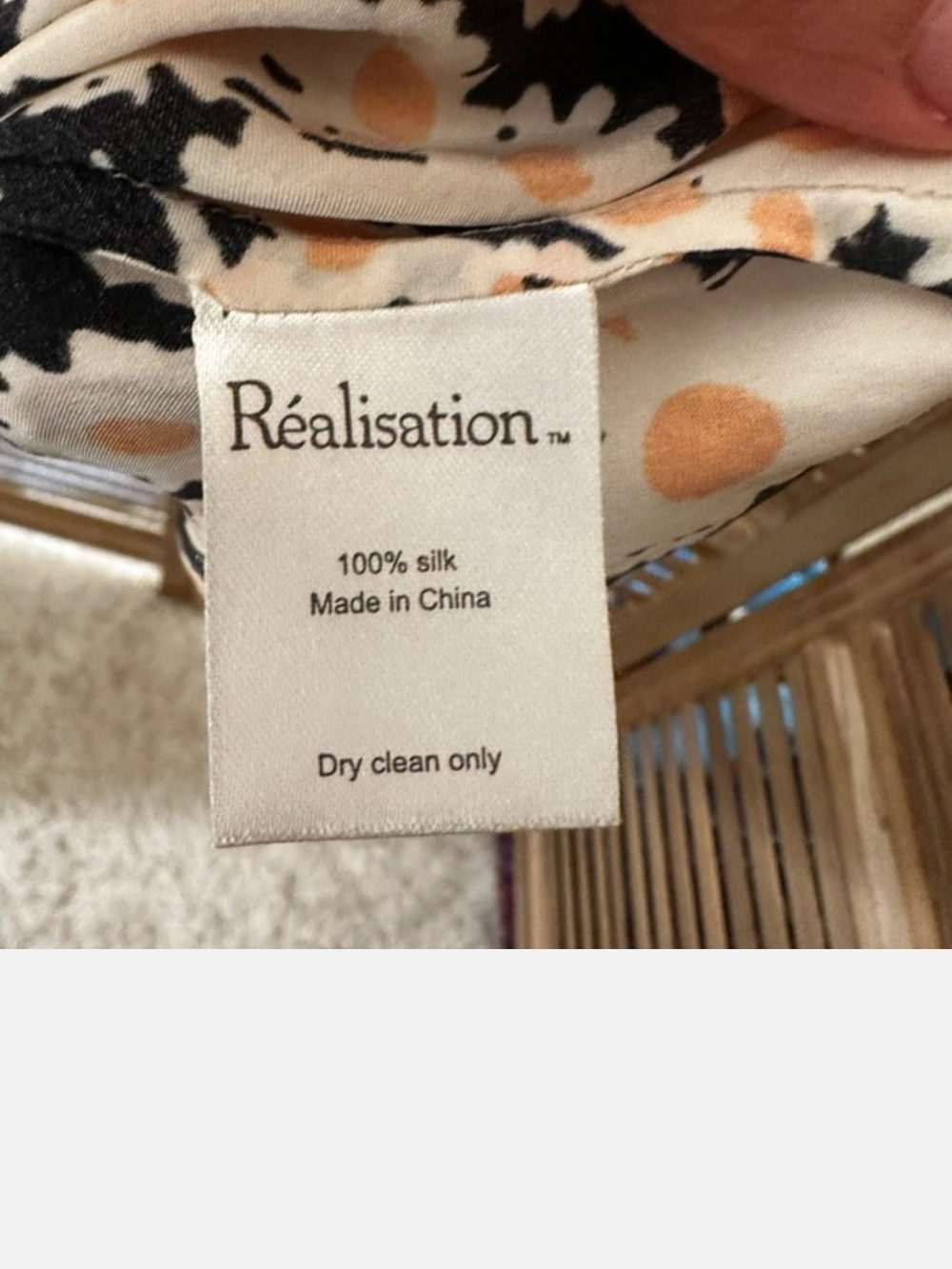 Réalisation Par Silk Naomi Skirt in Black and Cream with Daisies realisation - Picture 4 of 6
